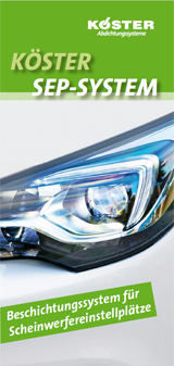 Beschichtungssystem f&uuml;r Scheinwerfereinstellpl&auml;tze