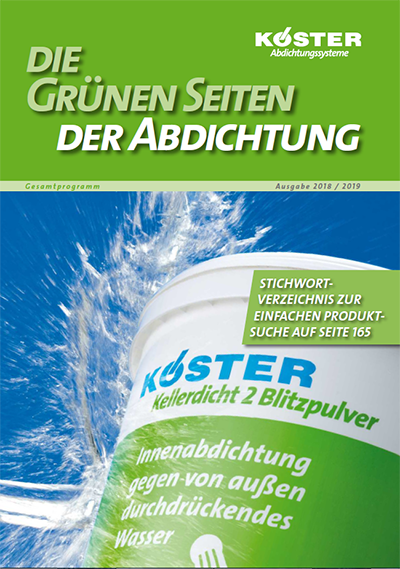 KOESTER Die Gruenen Seiten der Abdichtung 2018-2019